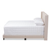 Baxton Studio Lisette Modern Beige Upholstered King Size Bed 150-8852